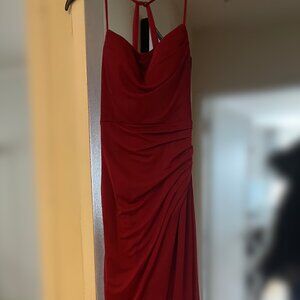 Red Azazie Bridesmaid Dress Size A0